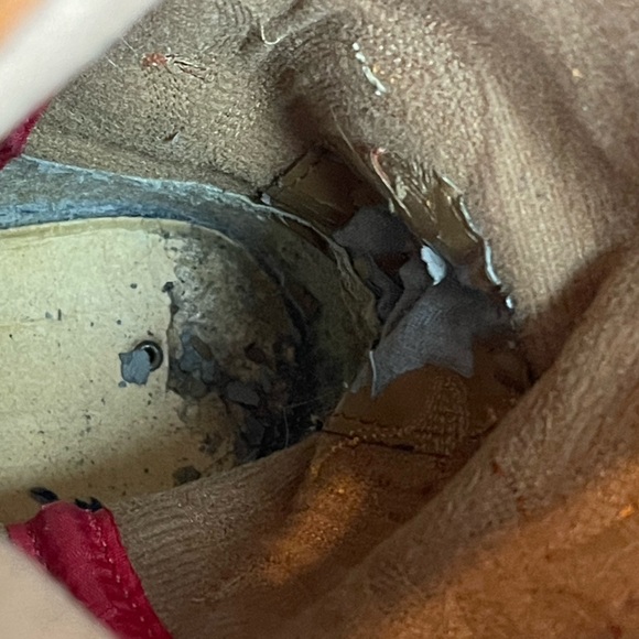 Tony lama ivory and tan square toe western cowboy boots size 4.5D - Picture 9 of 10